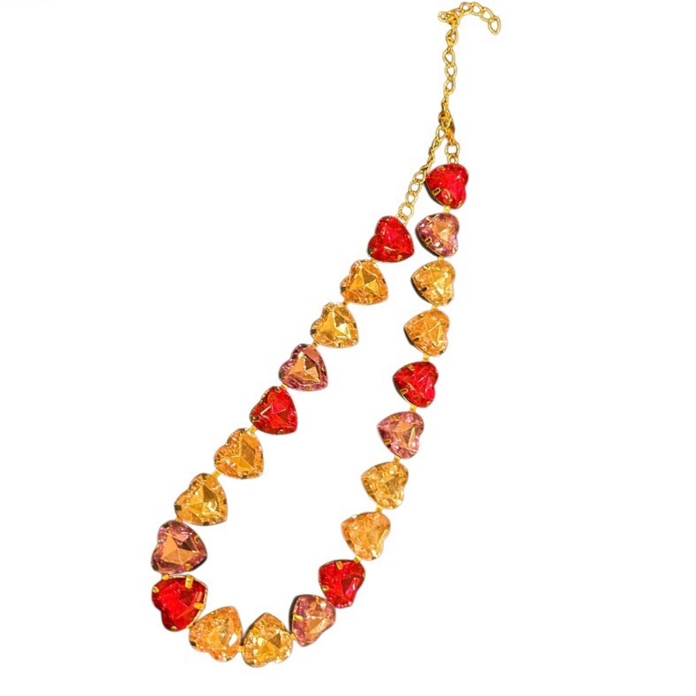 Heart-Shaped Multicolor Necklace